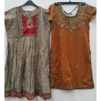 Women's Indian Style Dresses and Skirts - Lot of 35 - New