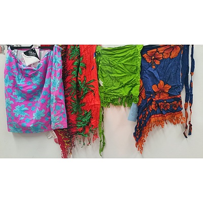 Ladies Beachwear Wraps - Lot of 53 - New