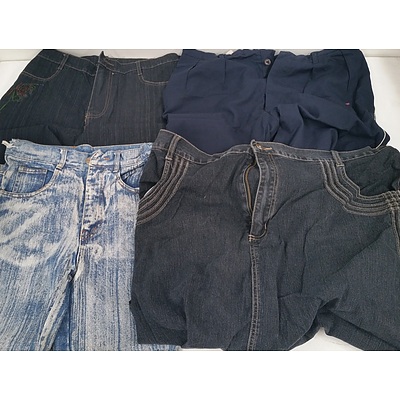 Women's and Girls Jeans and Pants - Lot of 40 - New