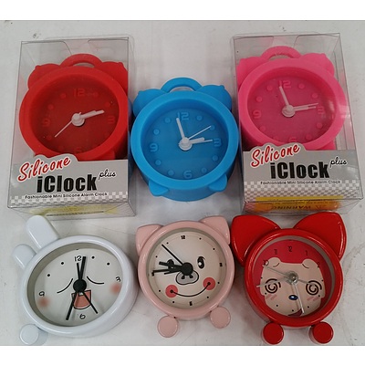 Silicon and Animal Clocks - Lot of 20 - Brand New