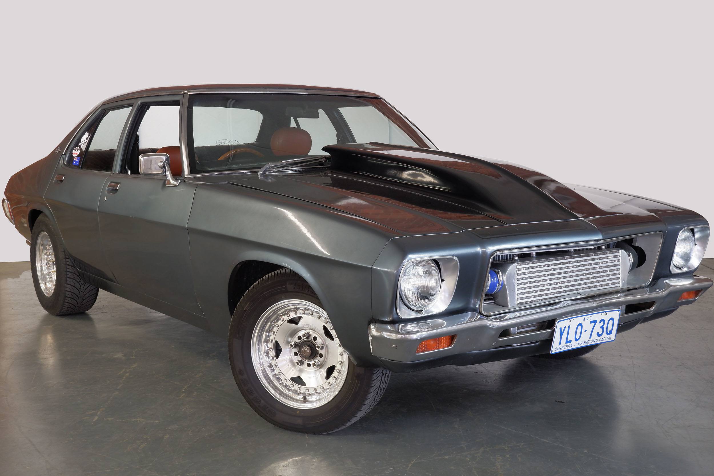 02 1973 Holden Kingswood Hq V8 Turbo 4d Modified Sedan Grey 4 1l