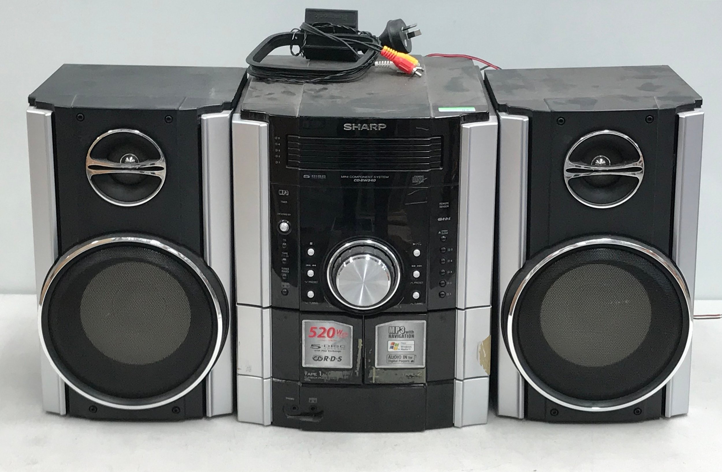 Sharp Mini Component Speaker System Lot 1090192 ALLBIDS
