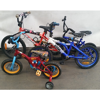 Children's Bikes - Lot of Four