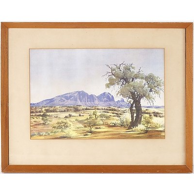 Offset Print of Albert Namatjira (1902-1959) Mt Sonder