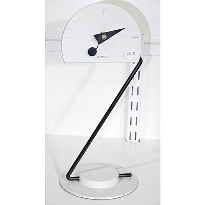 Danish Metal Quartz Desk Clock
