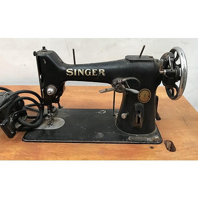 Singer Sowing Machine On Table