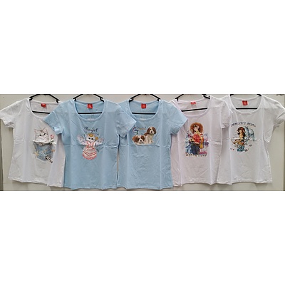 Dolyrn Children's Printed Tee Shirts - Lot of 53 - Brand New