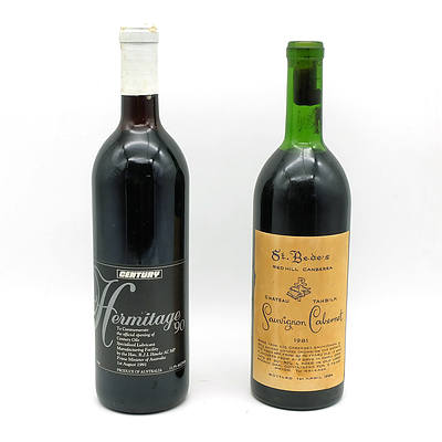 Five Bottles of Alcohol, Including 1981 St. Bede's Sauvignon Cabernet, Hahn Special Vintage Millennium Ale and More