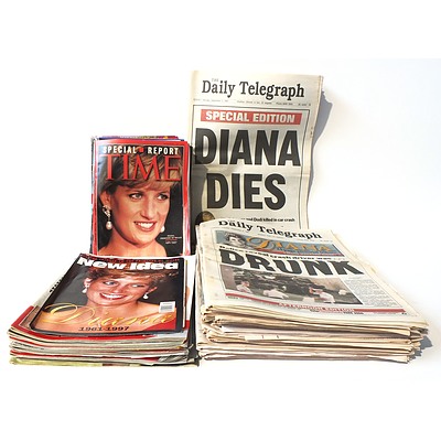 A Quantity of Commemorative Newspapers and Magazines from the 1990s