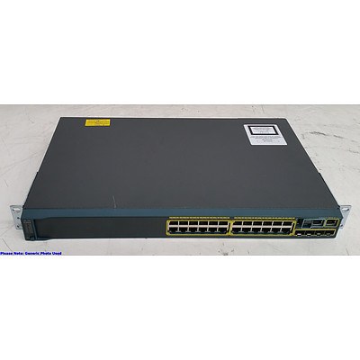 Cisco Catalyst (WS-C2960S-24TS-L V02) 2960-S Series 24-Port Gigabit Managed Switch