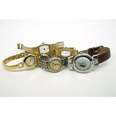 Four Women's Wristwatches, Including Seiko, Elite, Mimco, Futura and More
