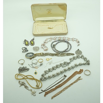 Group of Costume Jewellery Including Imitation Pearls and Necklaces
