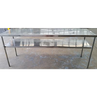 Commercial Stainless Steel Bench