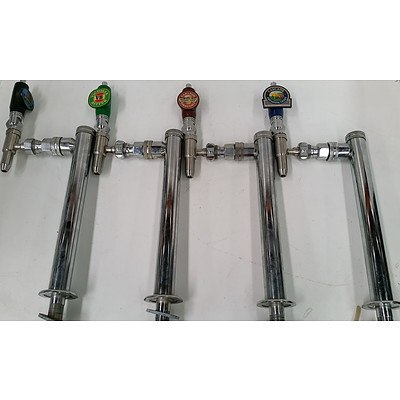 Stainless Steel Bar Taps - Lot of Four