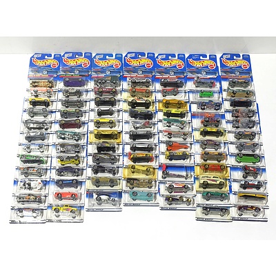 Eighty Hot Wheels Model Cars, Various Series from 1998