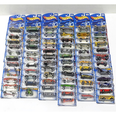 Seventy One Hot Wheels Model Cars from 2001
