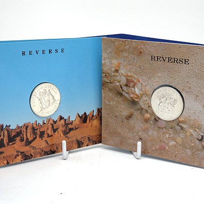 Four Uncirculated Silver Proof Coin Sets, Including 1989 Queensland $10 Silver Coin, 1990 Western Australia $10 Silver Coin, 1993 Australian Capital Territory $10 Silver Coin and More