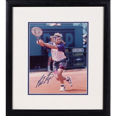 Framed Signed Photograph of Andre Agassi