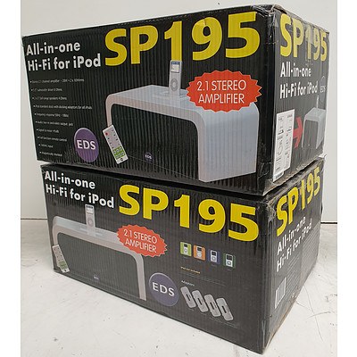 EDS SP195 All-in-One HiFi for iPod - Lot of Two - RRP $400 - Brand New