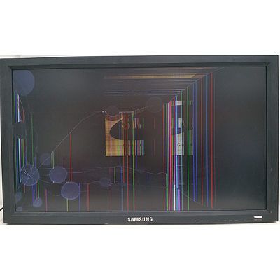 Sherwood LD-46ITB5 46-Inch & Samsung 400MX-2 40-Inch LCD Display Screens - Lot of Two