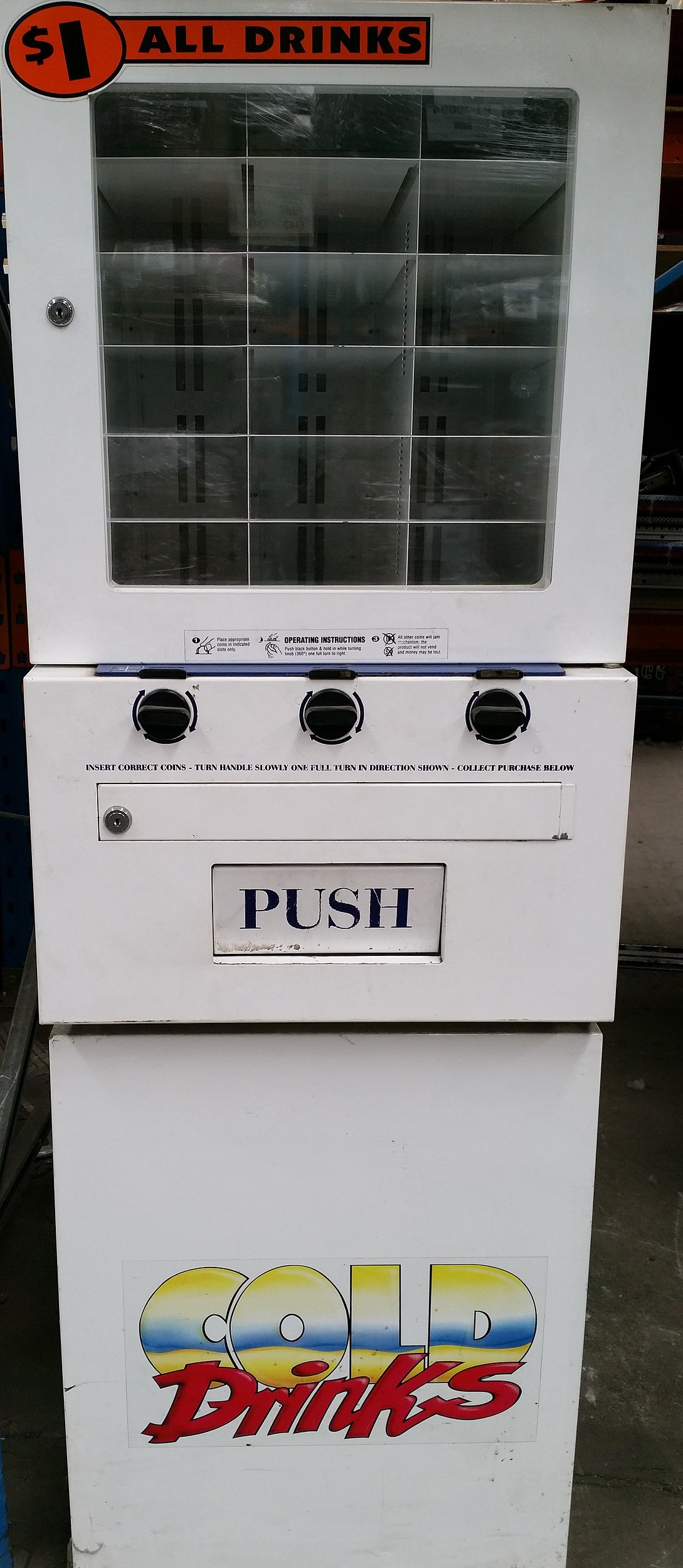 Coin Operated Cold Drinks Can Lot 1079996 ALLBIDS