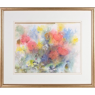 Pat Howell (1928-) Flower Study, Watercolour