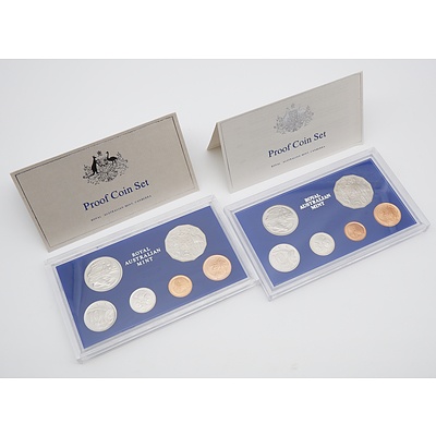 1984 and 1981 RAM Proof Coin Sets