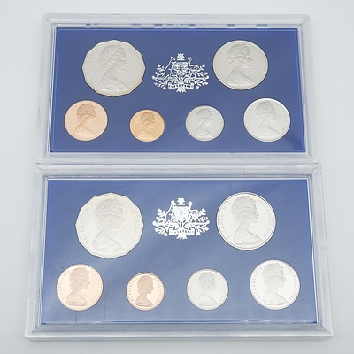 1984 and 1981 RAM Proof Coin Sets