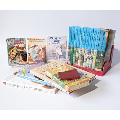 Quantity of Children's Hardcover Books Including Vol 1-10 of 'The Bible Story' and Vol II of 'Teddy Bears Past and Present' by Linda Mullins
