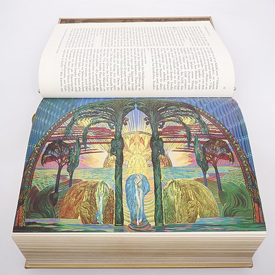 Ernst Fuchs (German 1915-2015) Illustrated Bible in German, Limited Edition, In Original Fabric Lined Box