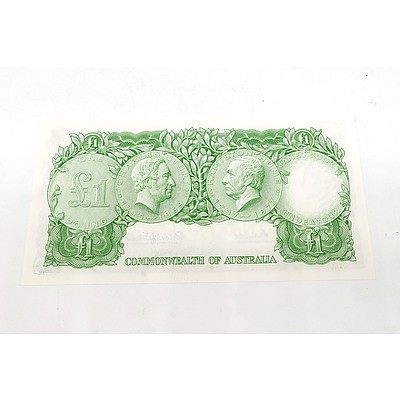 Australian Coombs/ Wilson One Pound Note, HK 63 529396