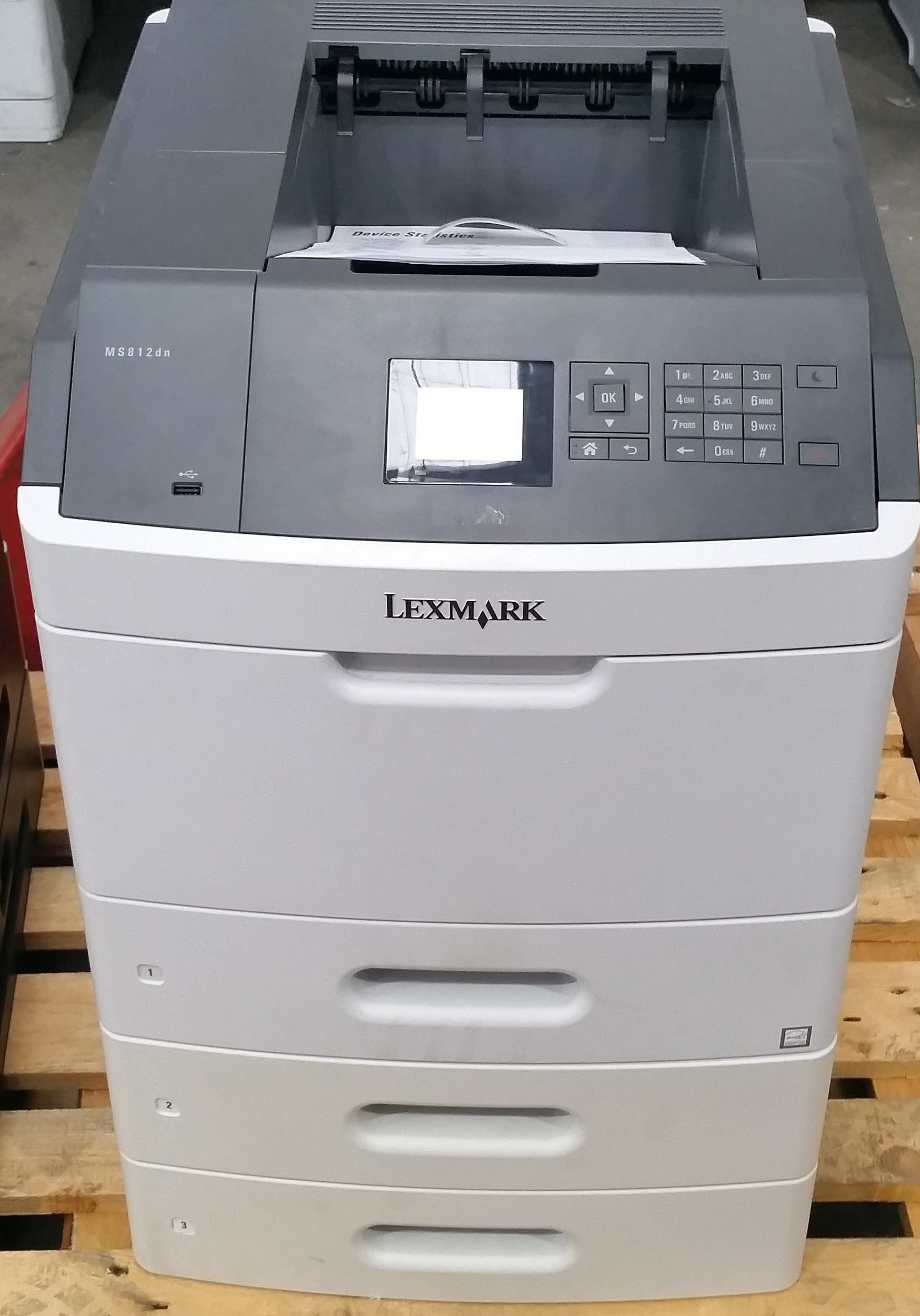 Lexmark MS812dn Black White Laser Lot 1079821 ALLBIDS