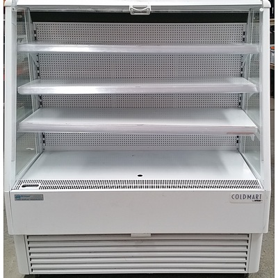 Coldmart by Artisan Mobile Open Front Display Refrigerator