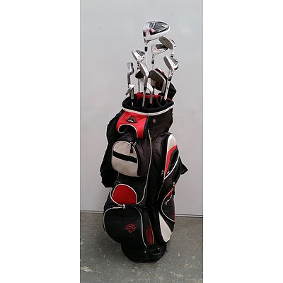 Cougar Golf Bag with Various Golf Clubs