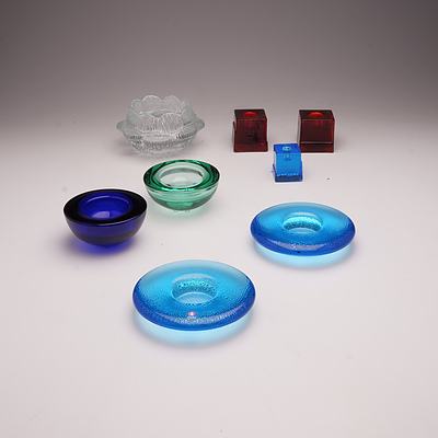 Quantity of  Eight Pieces of Glass Wear Including Four Pieces of Ittala Finnish Glasswear and More