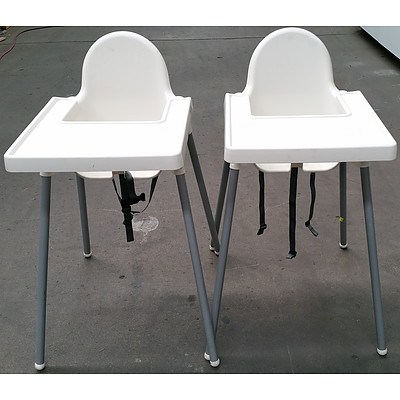 Infant Dining High Chairs - Lot of Two