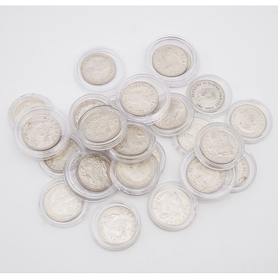 Group of Cased Sixpence Coins