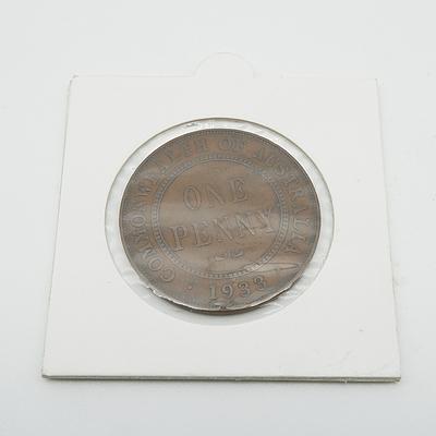 1933 Overdate Australian Penny
