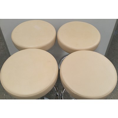 Fixed Bar Stools - Lot of Four