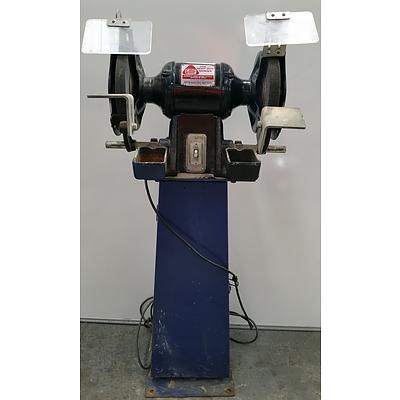 GMF 200mm Heavy Duty Electric Bench Grinder With Stand