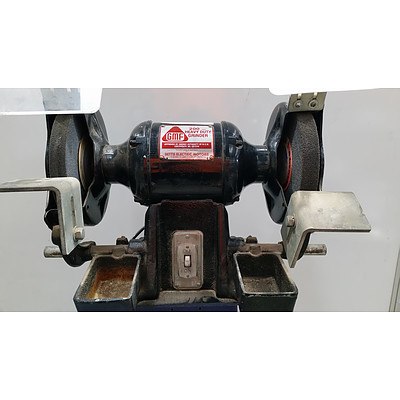 GMF 200mm Heavy Duty Electric Bench Grinder With Stand