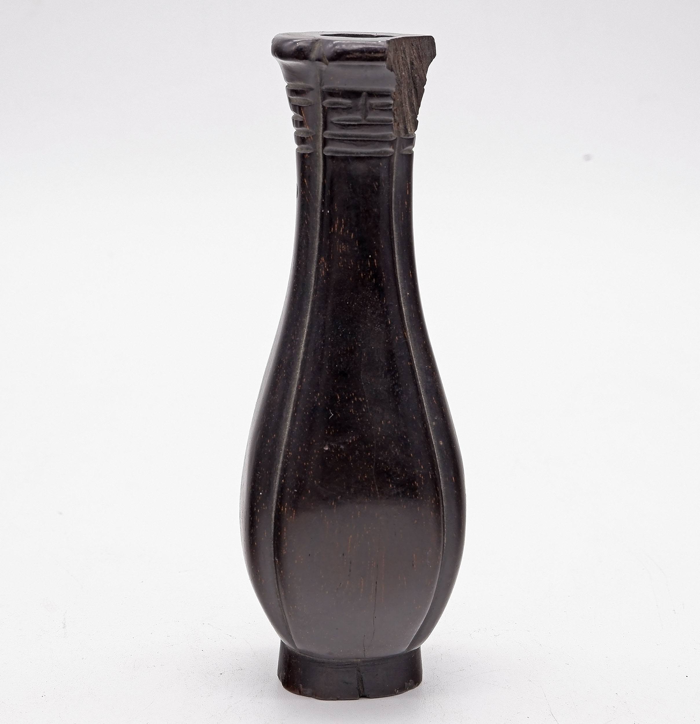 'Rare Chinese Zitan Incense Tool Holder, 18th Century'