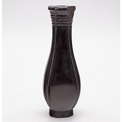 Rare Chinese Zitan Incense Tool Holder, 18th Century