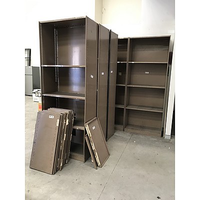 5 Bays Brownbuilt Shelving