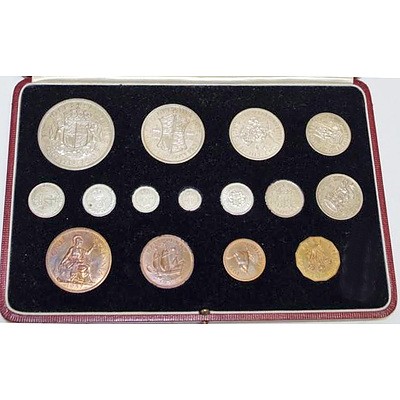 Uk Specimen Coin Set 1937
