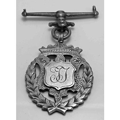 Antique Fob Medallion - With Bar