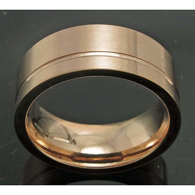 Rose Gold Ion Plated Stainless Steel Ring