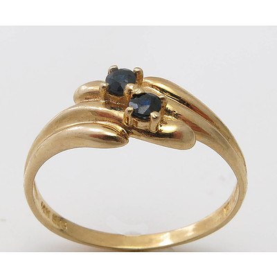 14Ct Gold Sapphire Ring