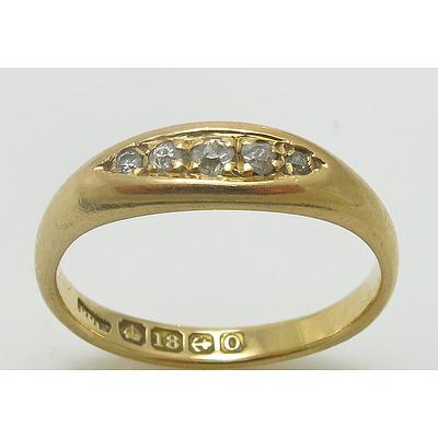 Victorian 18Ct Gold Diamond Ring