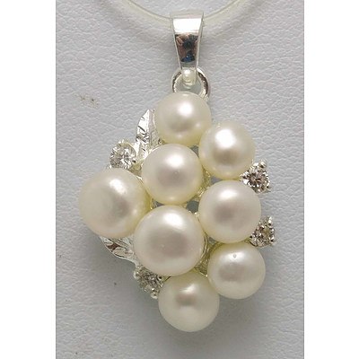 Sterling Silver Cultured Pearl Pendant
